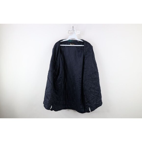 Vintage 90s Streetwear Mens Large Distressed Quilted Flannel Button Shirt Jacket - Picture 16 of 16